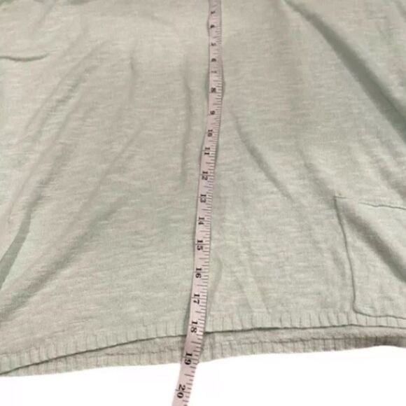 EILEEN FISHER Organic Linen Blend Knit Top Lightweight Sweater Light Green Small - Picture 7 of 7